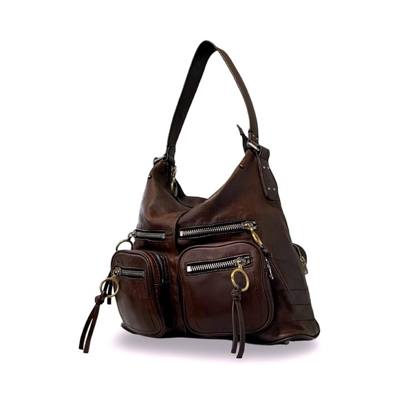 Chloé Chamois Tobacco Brown Leather Betty Hobo Shoulder Bag - Picture 3 of 11
